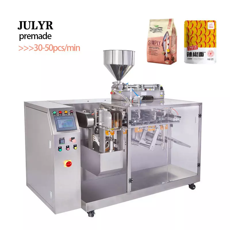 JULY Premade Spout Pouch Filling Machine: 30-50 Pcs/min High Speed