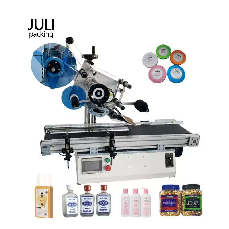 High-Speed Automatic Flat Labeling Machine | ±0.5mm Accuracy for Bottles, Boxes & Jars