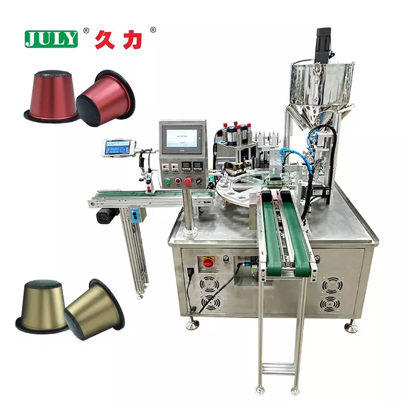 Automatic Coffee Capsule Filling Sealing Machine | ±0.5% High Precision Powder & Oil Cup Filler