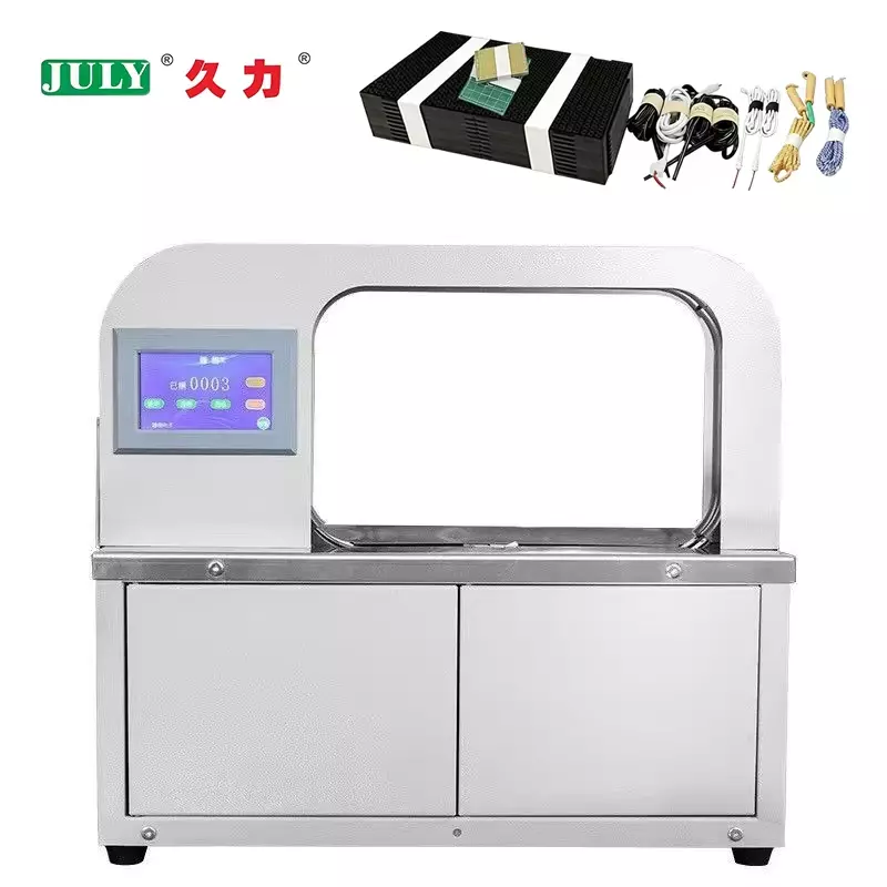 Automatic Desktop Paper Tape Banding Machine | Small Bundle Strapping Machine