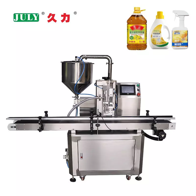 Automatic Gear Pump Liquid Filling Machine | Food‑Grade Stainless Steel Bottle Filler