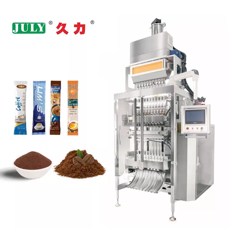Multi Lane Vertical Powder Packaging Machine | Coffee Stick Sachet Filling Packing Machine