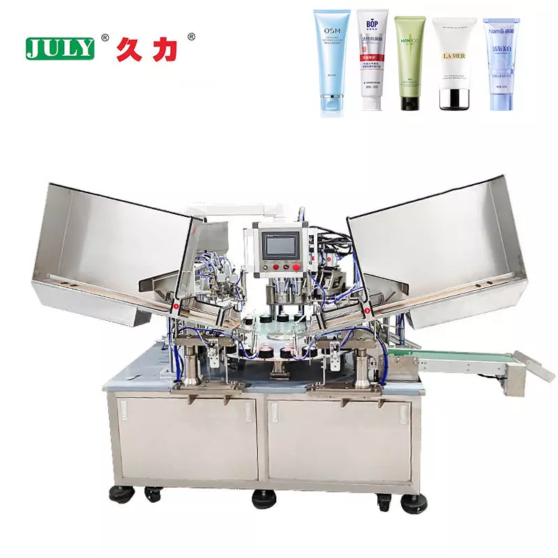 Double Double High Speed Toothpaste Cosmetic Cream Tube Filling and Sealing Machine